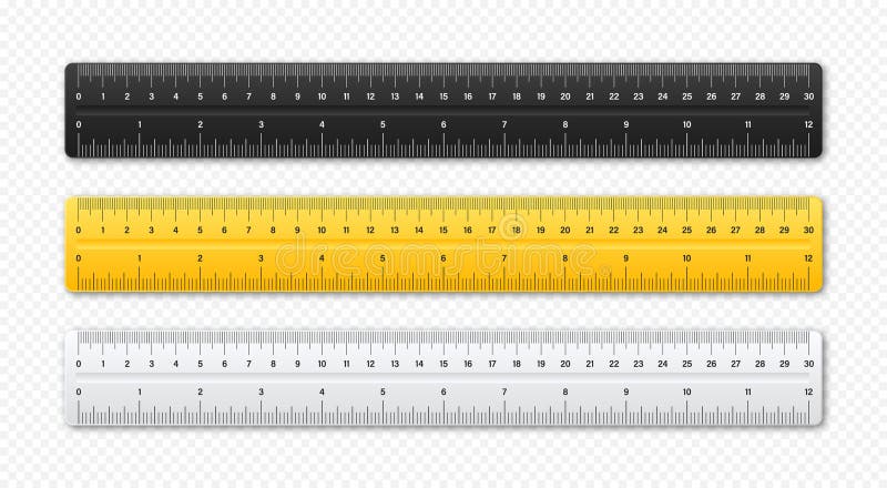 Color Transparent Ruler Plastic Rulers - Ruler 12 inch, Kids Ruler for  School, Ruler with Centimeters, Millimeter and Inches, Clear Rulers, School