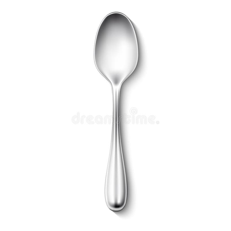 Download Realistic Vector Spoon Mockup Isolated Stock Vector ...