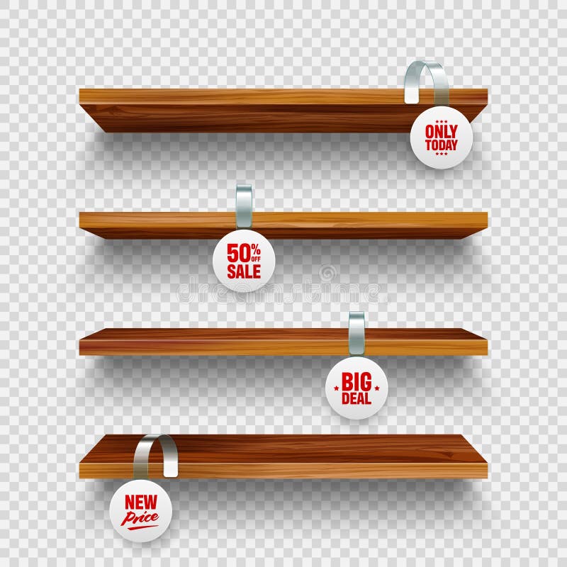 Download Shelf Wobbler Or Shelf Stopper Stock Illustration - Illustration of point, banner: 173470732