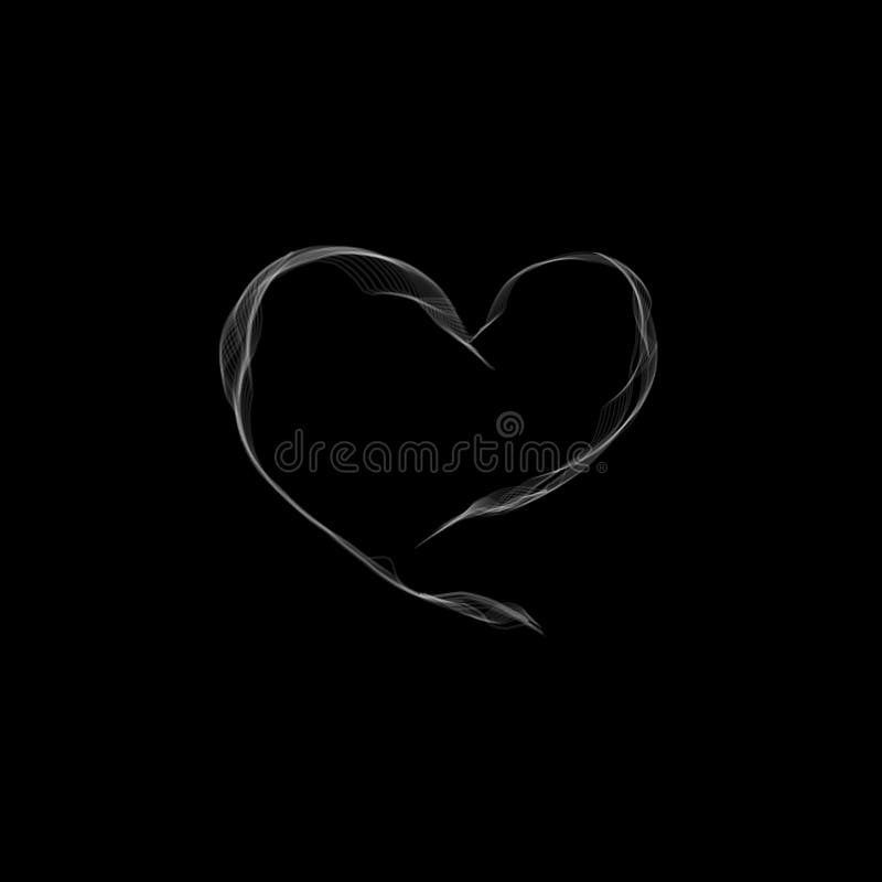 Realistic Vectors of Beautiful Heart Shape Smoke on Dark Background Like  Fog or Mist Effect for Bad Luck in Love or Valentine Day Stock Vector -  Illustration of flow, brush: 172559112