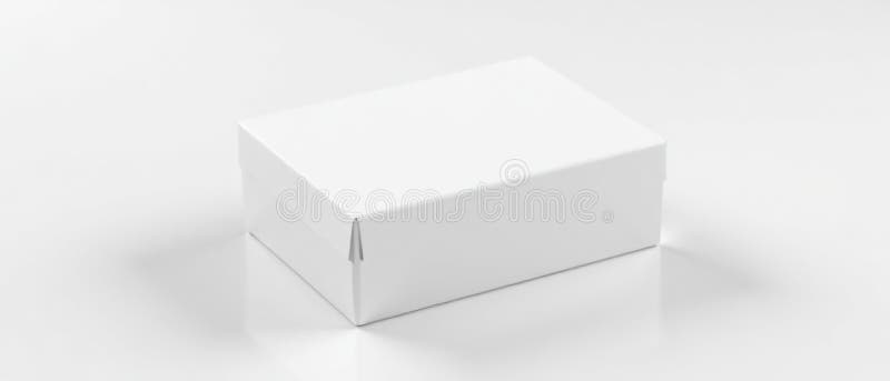 Realistic White Cardboard Box Mockup A Professional Presentation Template for Pharmaceutical Packaging Design vector illustration