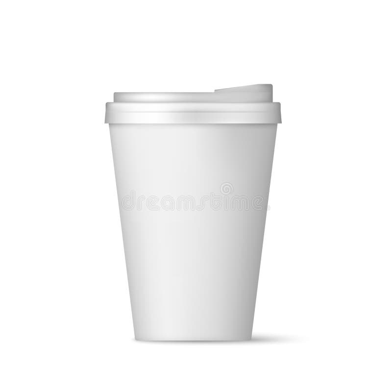 Free Vector  Blank coffee cups and holder realistic set isolated vector  illustration