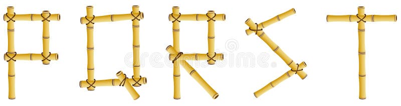 P Q R S T Realistic bamboo alphabet letters, vector illustration, image available in vector .eps format fully editable. P Q R S T Realistic bamboo alphabet letters, vector illustration, image available in vector .eps format fully editable.
