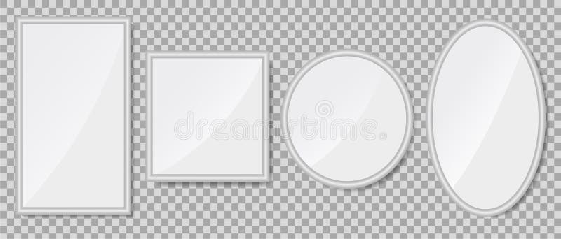 Glastextur Mit Reflektionseffekt Im Mockup Stil Realistischer Blick Auf Das Glas Bildfenster Mit Zoom Und Stock Abbildung Illustration Von Glanz Ikone 159645175