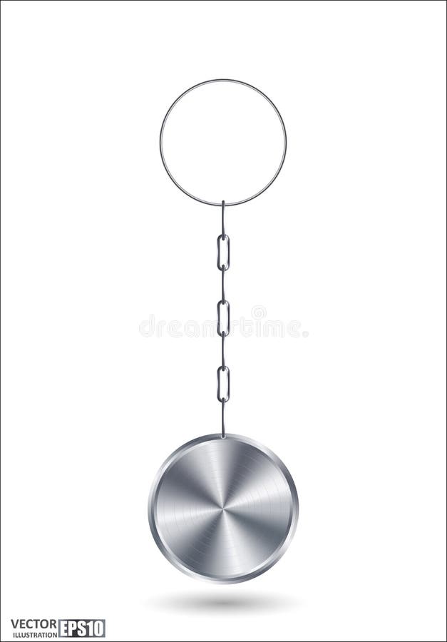 Realistische lokalisierte Stahlschlüsselringschablone des kreises 3D Plastik-keychain mit Kohlenstoffsilbermetallmodellring für S vektor abbildung Realistische lokalisierte Stahlschlüsselringschablone des kreises 3D Plastik-keychain mit Kohlenstoffsilbermetallmodellring für S vektor abbildung
