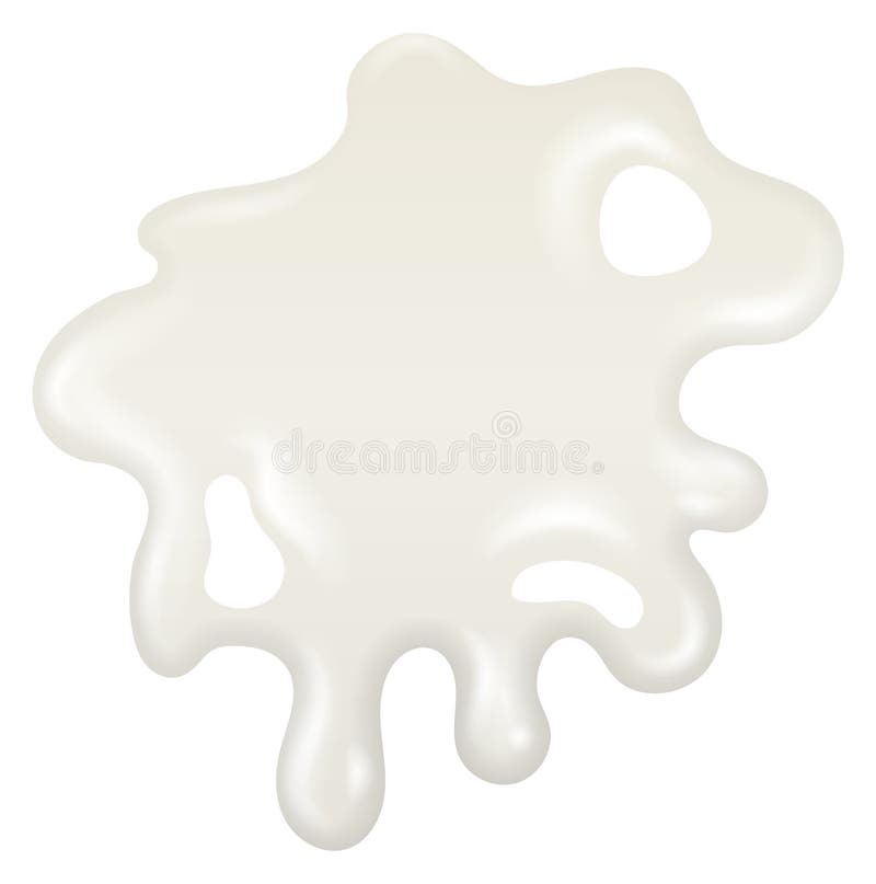 Realistischer Jogurt. Milchfleck. Milchstruktur lizenzfreie abbildung