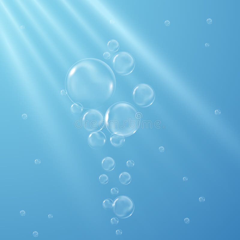 Realistisches transparentes Wasser sprudelt abstrakter Hintergrund stock abbildung Realistisches transparentes Wasser sprudelt abstrakter Hintergrund stock abbildung