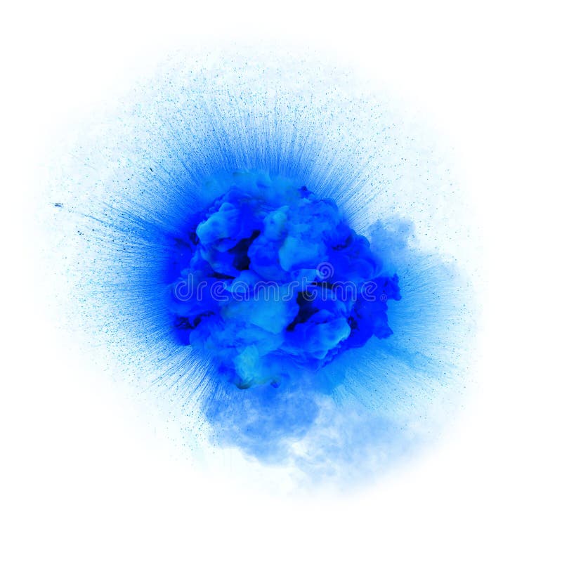 Realistisk blå brännhet explosion royaltyfri bild Realistisk blå brännhet explosion royaltyfri bild