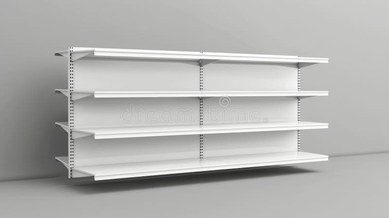 Realistic 3D modern illustration set of bookcase stand from different angles. Blank mockup of store promotion equipment.. AI generated. Realistic 3D modern illustration set of bookcase stand from different angles. Blank mockup of store promotion equipment.. AI generated
