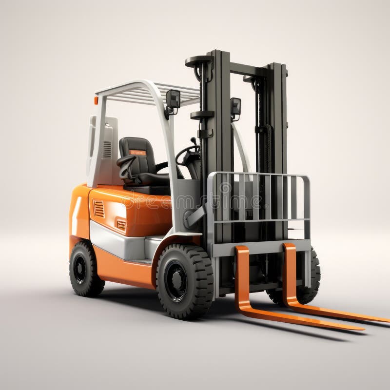 Realistisk 3d-rendering av nissgaffelft med mätbart ljus stock illustrationer