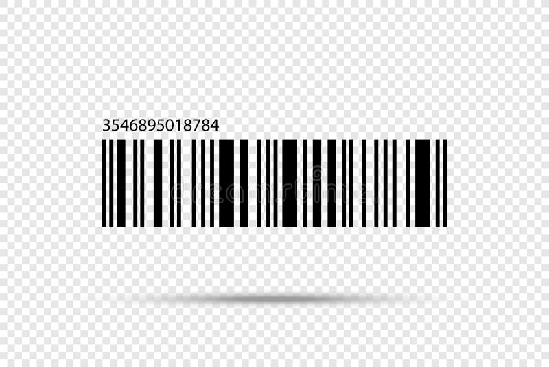 Realistyczna Barcode ikona odizolowywająca ilustracja wektor
