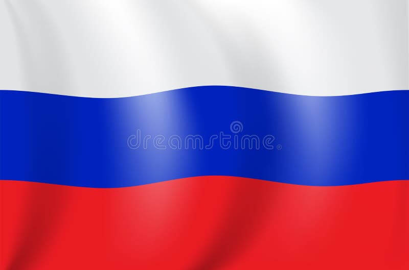 Realistyczna 3D rysunku flaga federacja rosyjska Rosja również zwrócić corel ilustracji wektora ilustracji Realistyczna 3D rysunku flaga federacja rosyjska Rosja również zwrócić corel ilustracji wektora ilustracji