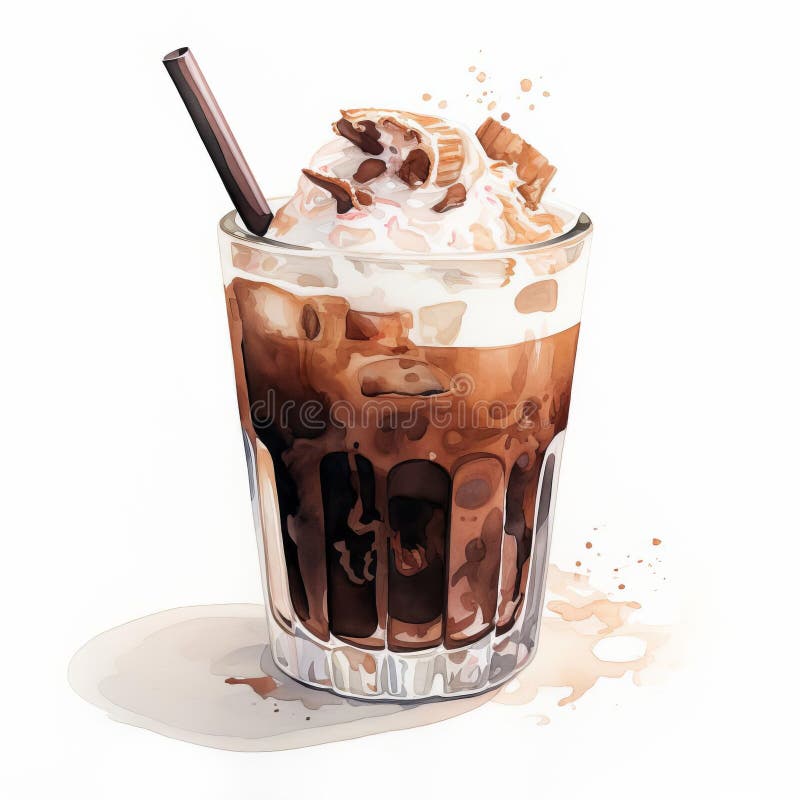 Realistyczna Ilustracja Koktajlu Cocoa royalty ilustracja