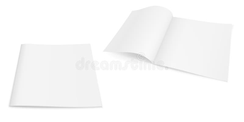 Realistyczny wektorowy wizerunek broszura magazyn, broszurka, notatnik ilustracji Realistyczny wektorowy wizerunek broszura magazyn, broszurka, notatnik ilustracji