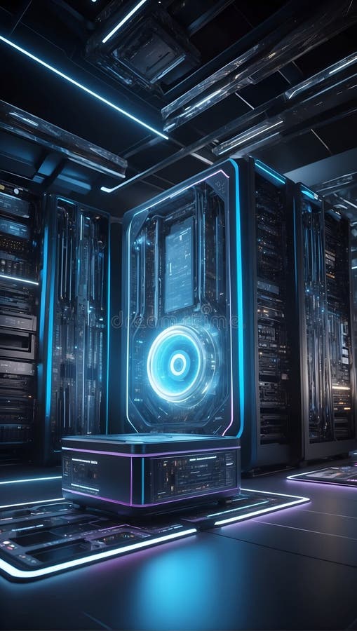Realm futuri : quantumquoziente scomposto. generazione di aiuti royalty illustrazione gratis