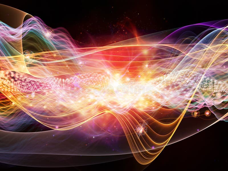 Realms of Dynamic Waves stock illustration