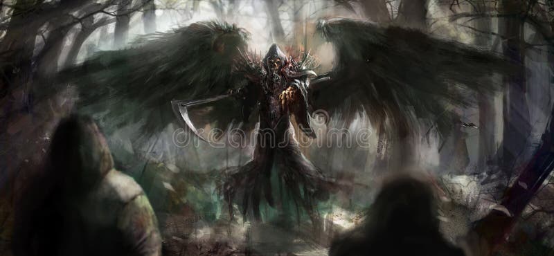 Reaper desagradável ilustração do vetor Reaper desagradável ilustração do vetor
