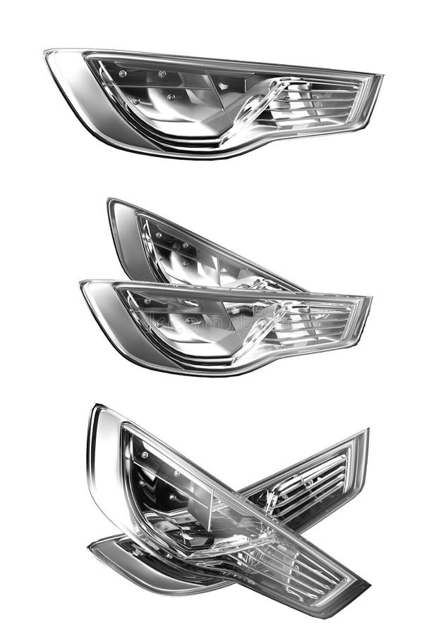 Car Rear Lights White Stock Illustrations 209 Car Rear Lights White