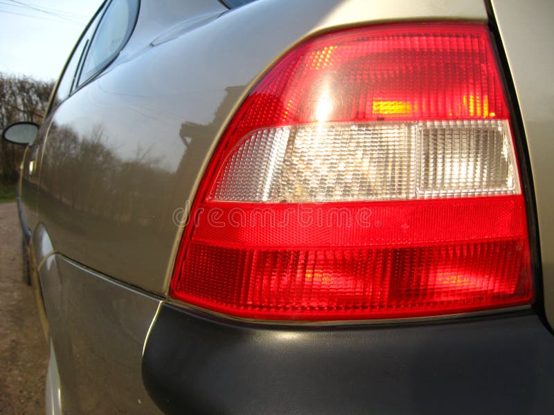 Rear lights stock photo. Image of drive, speed, white 4452670