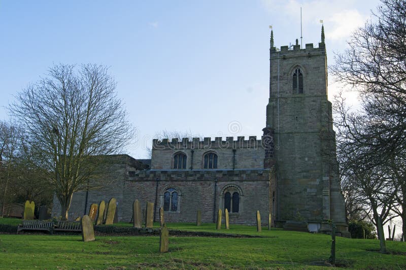 Rear POV 2 of All Hallows`Church, at Advent, in Harthill, Rotherham.