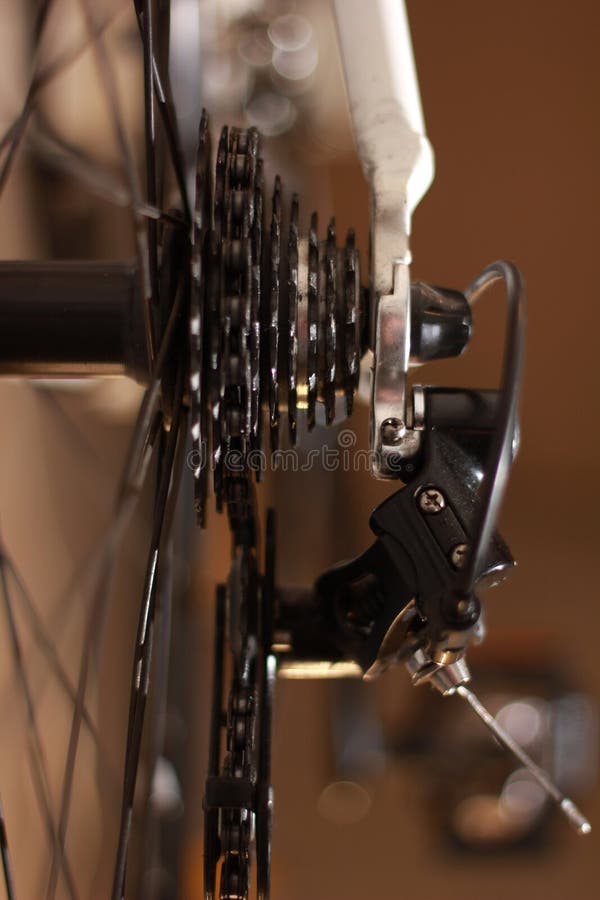 Rear shifter on road bike. stock image. Image of bicycle 31412459