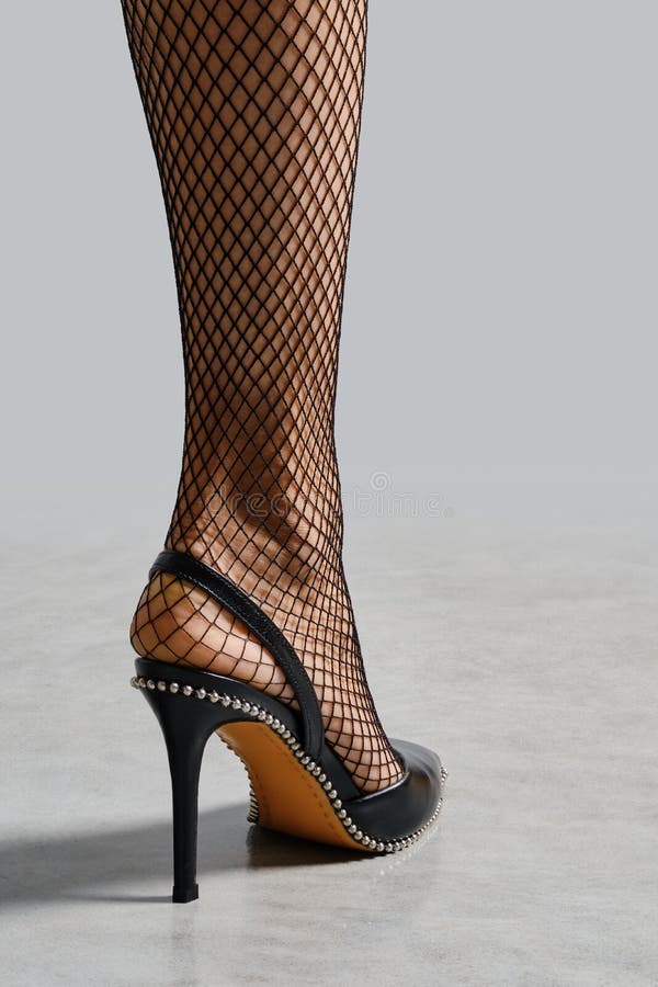 Fishnet High Heels