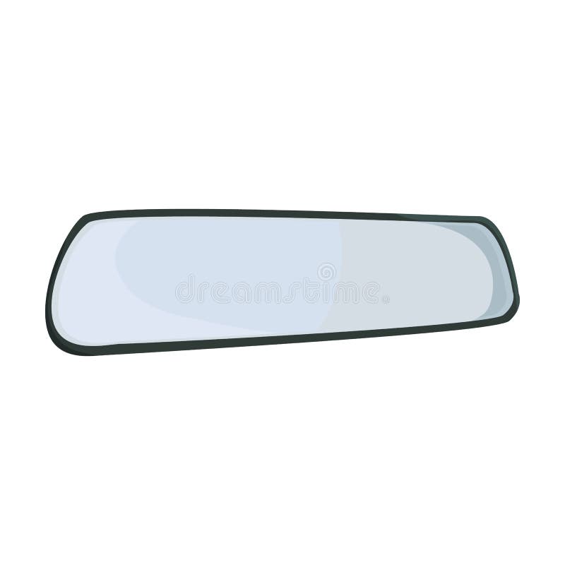 Rear View Mirrors Vector Icon.Cartoon Vector Icon Isolated on White