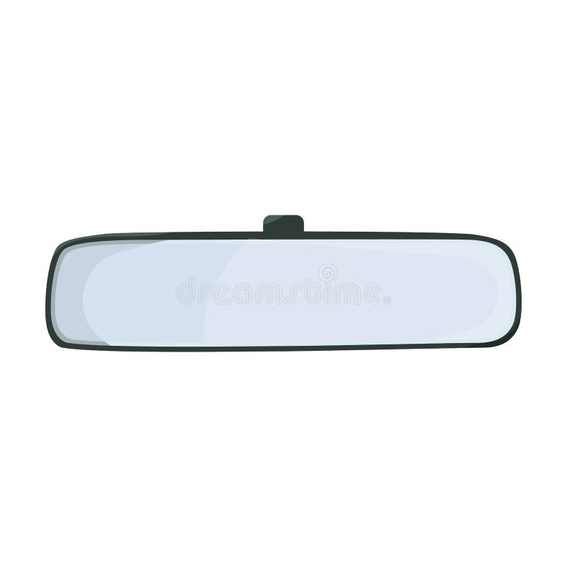 Rear View Mirrors Vector Icon.Cartoon Vector Icon Isolated on White