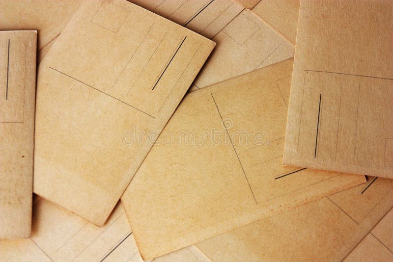 Rear view of post cards