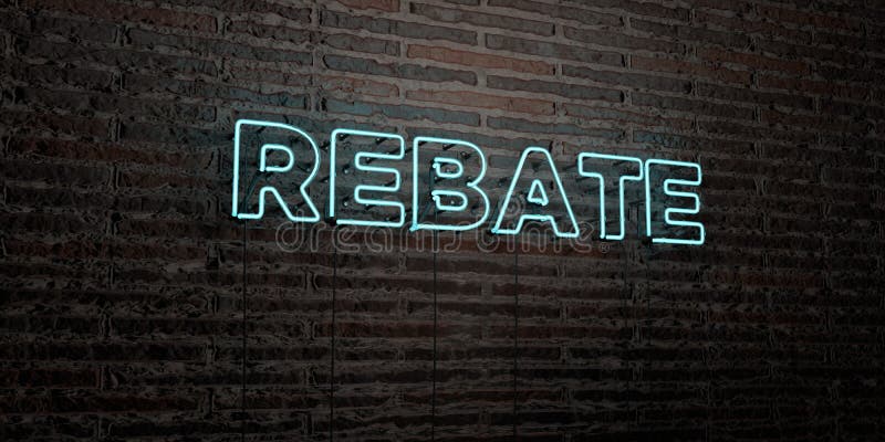 rebate-realistic-neon-sign-on-brick-wall-background-3d-rendered