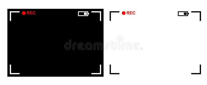 Rec van de camera achtergrond stock illustratie Rec van de camera achtergrond stock illustratie