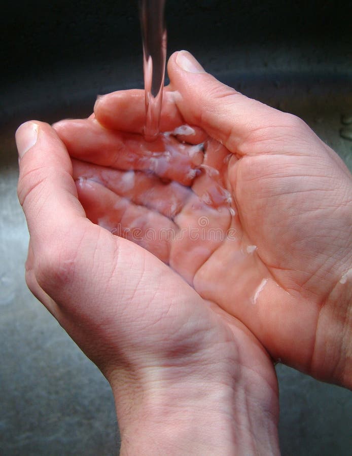 Personas manos relleno Agua.