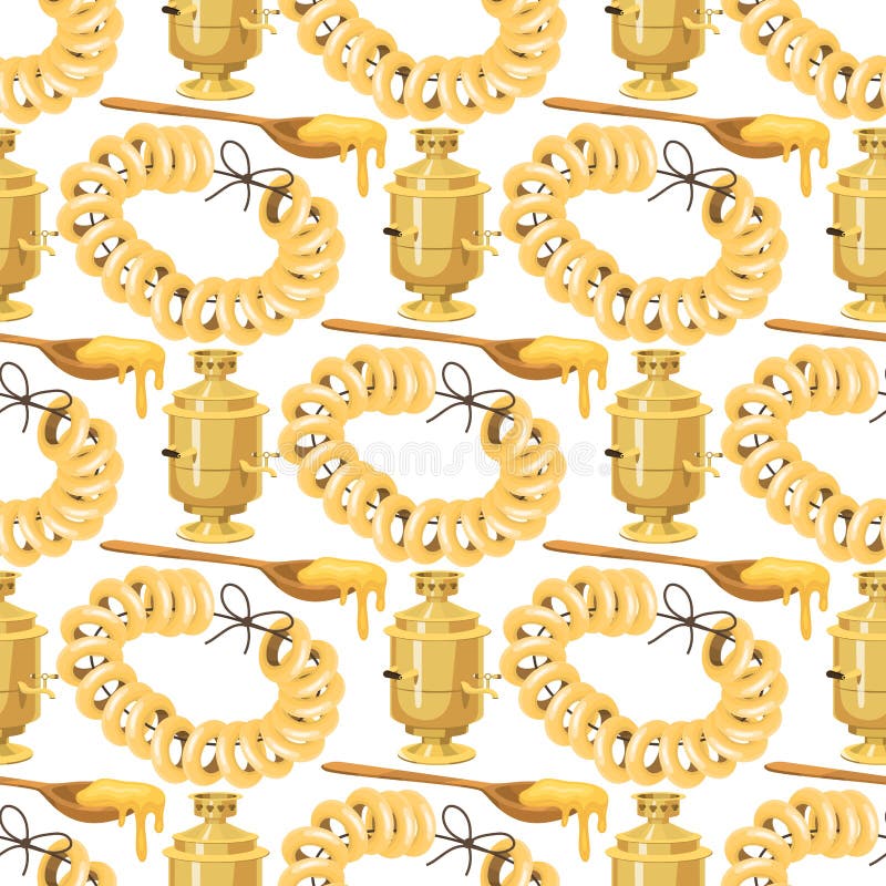 Recepción rusa tradicional de la bebida del curso del plato de cultura del samovar del oro al ejemplo nacional gastrónomo del vec stock de ilustración Recepción rusa tradicional de la bebida del curso del plato de cultura del samovar del oro al ejemplo nacional gastrónomo del vec stock de ilustración
