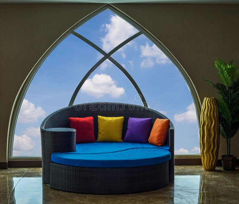 Reception Room and Interior Design Stock Image Image of pillow