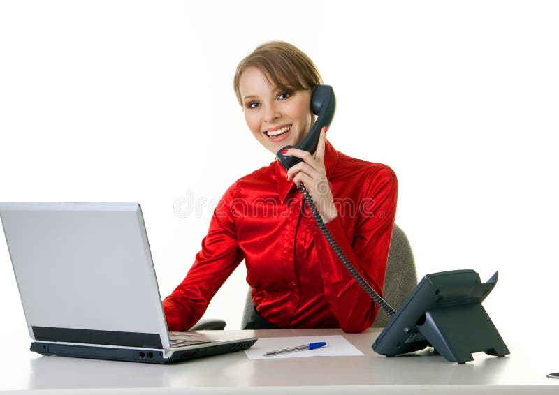 receptionist royaltyfri foto receptionist royaltyfri foto
