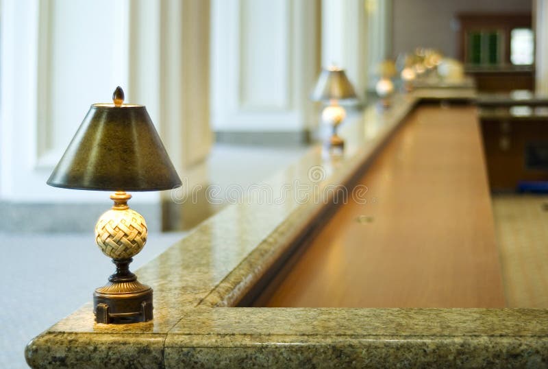 Recepção do hotel foto de stock Recepção do hotel foto de stock