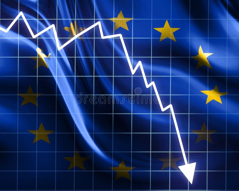 Recession stock illustration