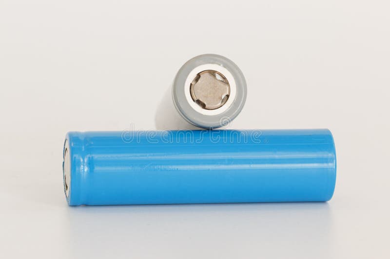 Rechargeable Liion Batteries for Electrical Appliances . Stock Photo