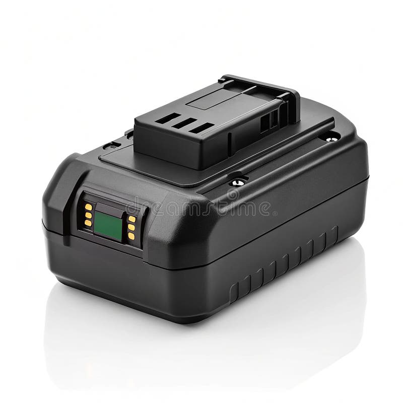 Rechargeable power tool battery fast charging stock illustration