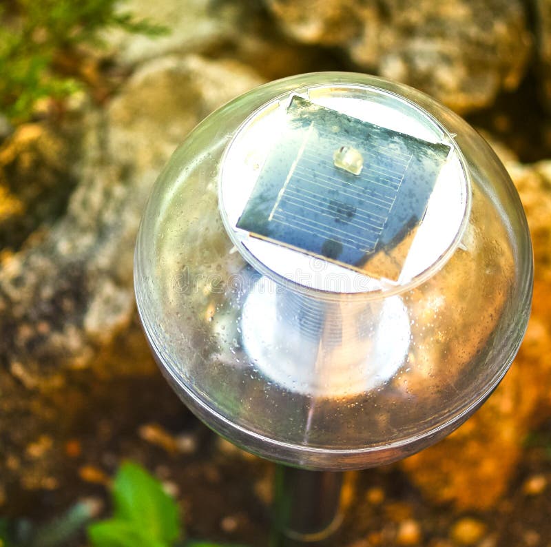 Rechargeable LED Lamp In Hand Stock Photo - Image of color, flash: 50342004