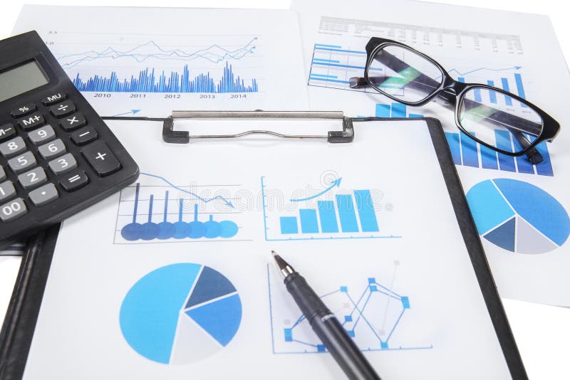Recherche de finances d'affaires image libre de droits