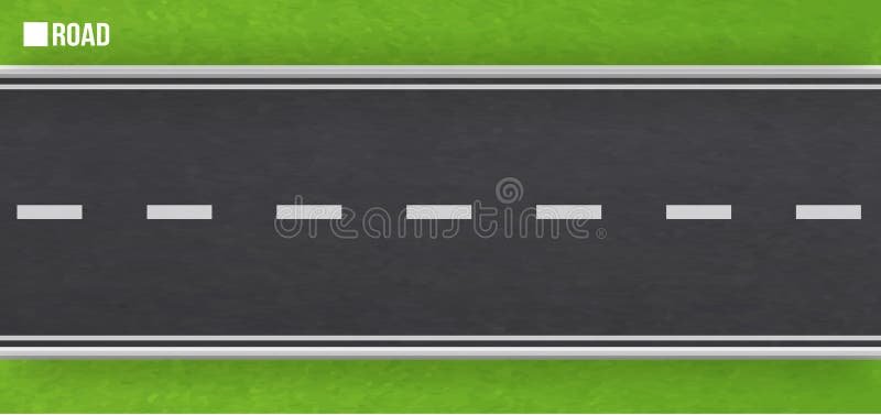 Rechte asfaltweg wegachtergrond, asfalttextuur restrictieve banden, wegnoteringen, greens, gras op de kant van de weg royalty-vrije illustratie Rechte asfaltweg wegachtergrond, asfalttextuur restrictieve banden, wegnoteringen, greens, gras op de kant van de weg royalty-vrije illustratie