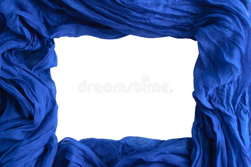 Rechthoekige spatie voor achtergrond Blauwe stof Verfrommeld Katoen wit isoleer royalty-vrije stock foto's Rechthoekige spatie voor achtergrond Blauwe stof Verfrommeld Katoen wit isoleer royalty-vrije stock foto's