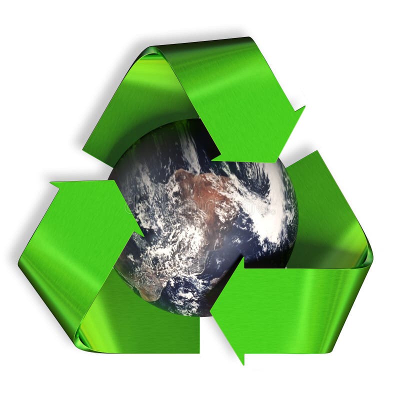 Reciclando a terra ilustração do vetor Reciclando a terra ilustração do vetor