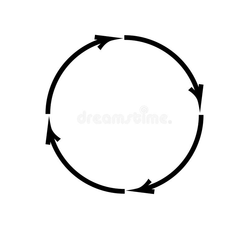 Recicle setas no fundo branco ilustração stock Recicle setas no fundo branco ilustração stock