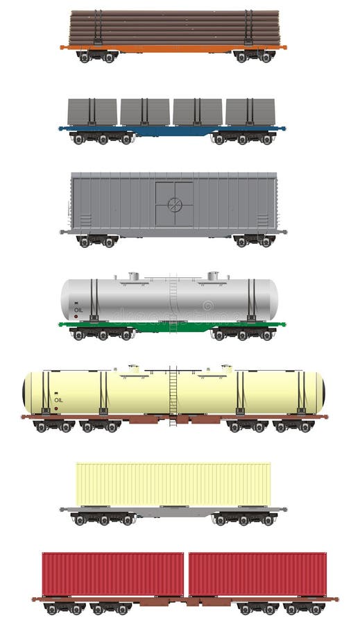 Recinti le automobili del carico illustrazione vettoriale Recinti le automobili del carico illustrazione vettoriale