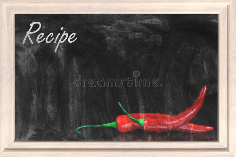 Recipe chalkboard