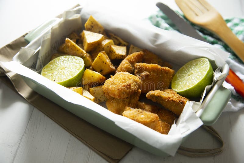 Fish and Chips is a Popular Hot Dish Consisting of Fish Fried in a