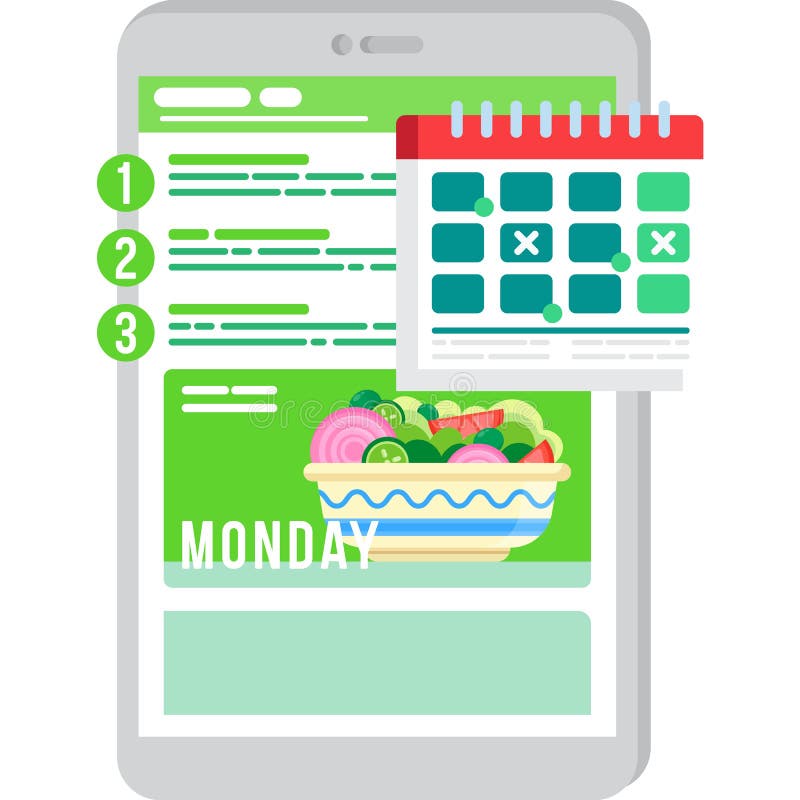 recipe-icon-mobile-meal-planner-app-vector-stock-vector-illustration-of-planner-calendar