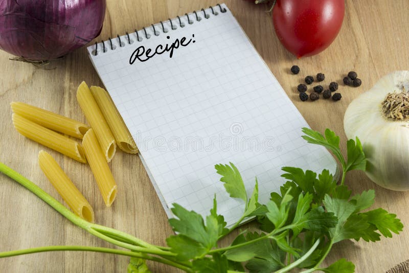 Recipe note card stock image Recipe note card stock image